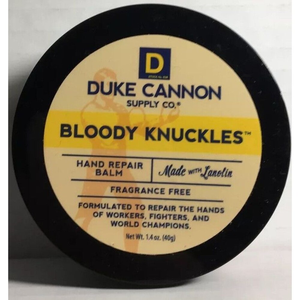 Duke Cannon Bloody Knuckles Fragrance Free Hand Repair Balm, 1.4oz
